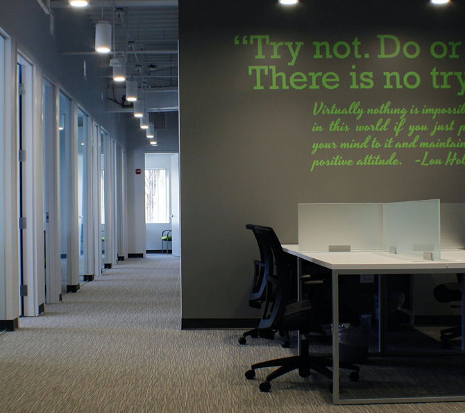 Intelligent Office Desk and Hallway